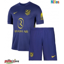 Camiseta Atletico Madrid Clement Lenglet #15 Visitante Equipación para niños 2025-26 manga corta (+ pantalones cortos)